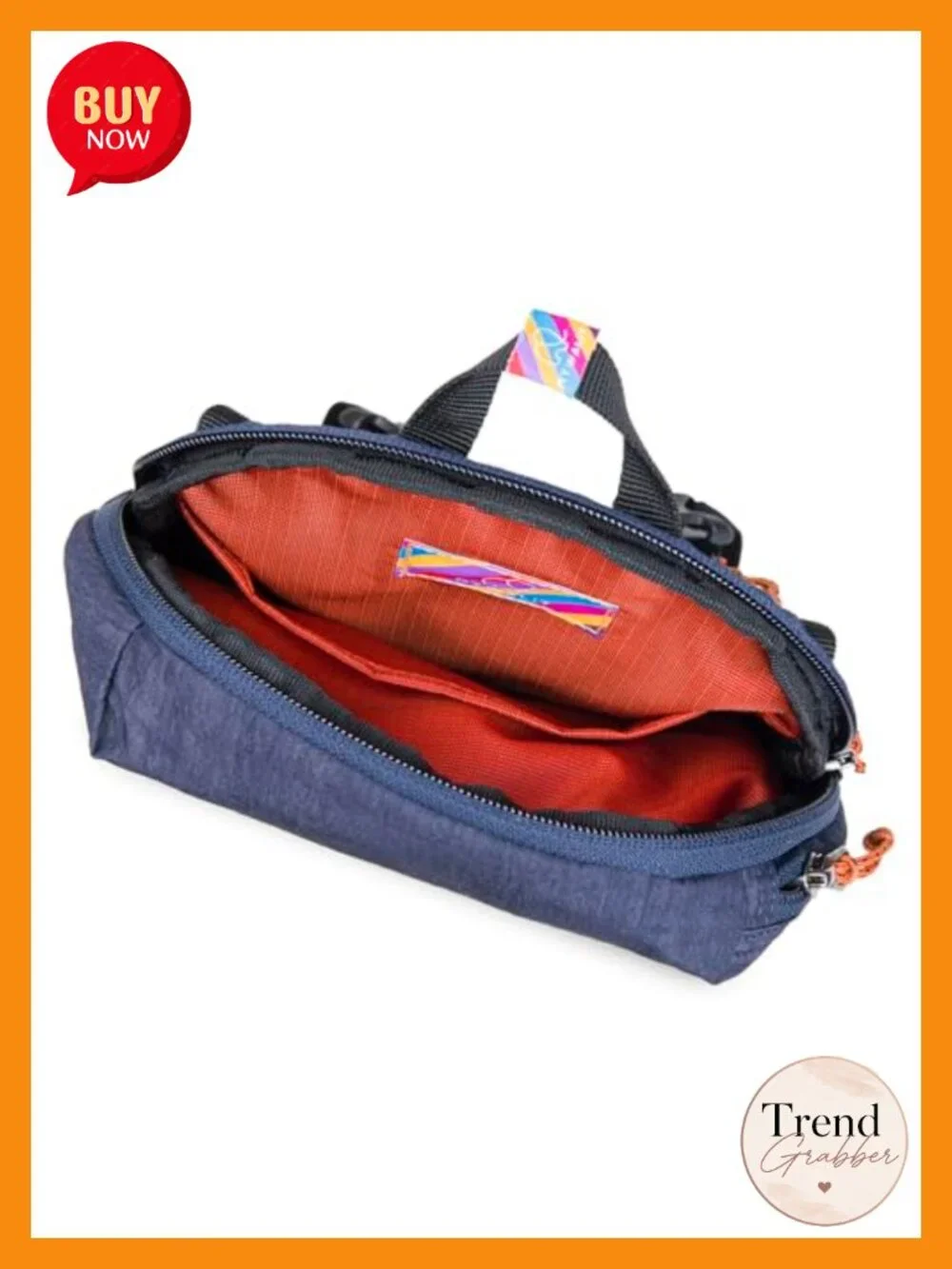 Lightweight Sling Backpack with Adjustable Strap, Cotton Nylon Blend